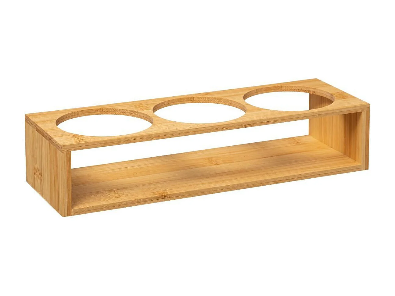 Lot de 3 Bocaux en Verre "Bambou" 0,47L Naturel