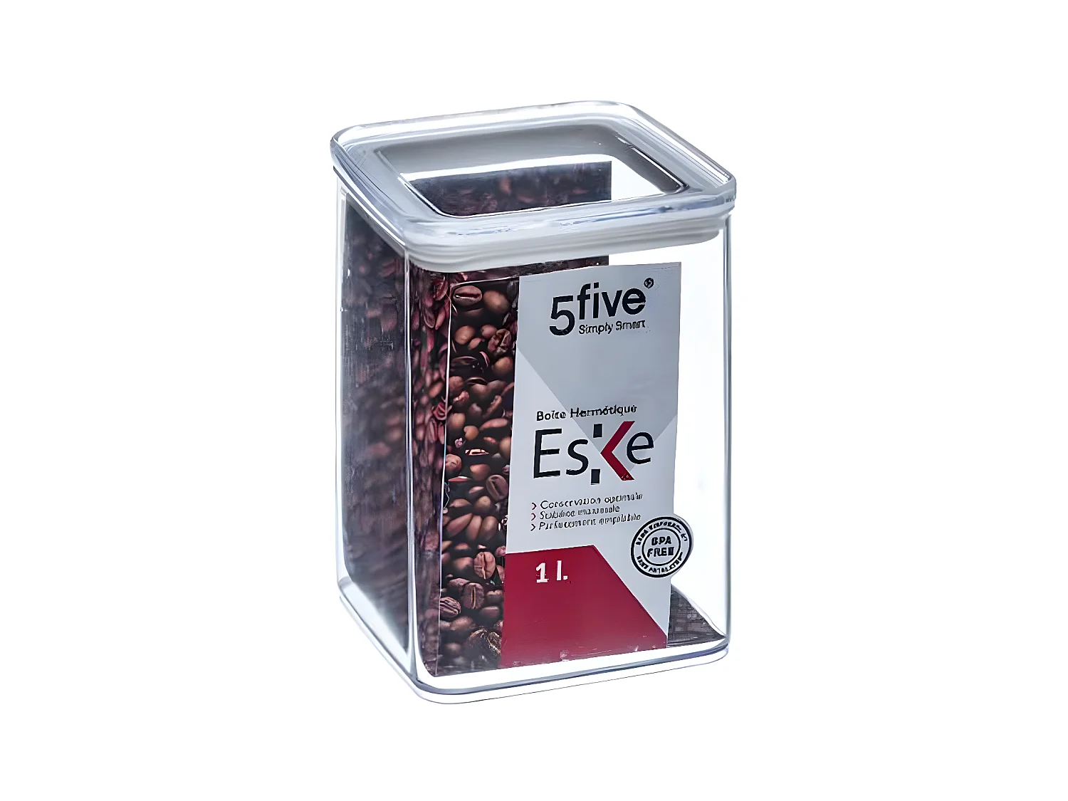 Boîte de Conservation Carrée "Eske" 1L Blanc