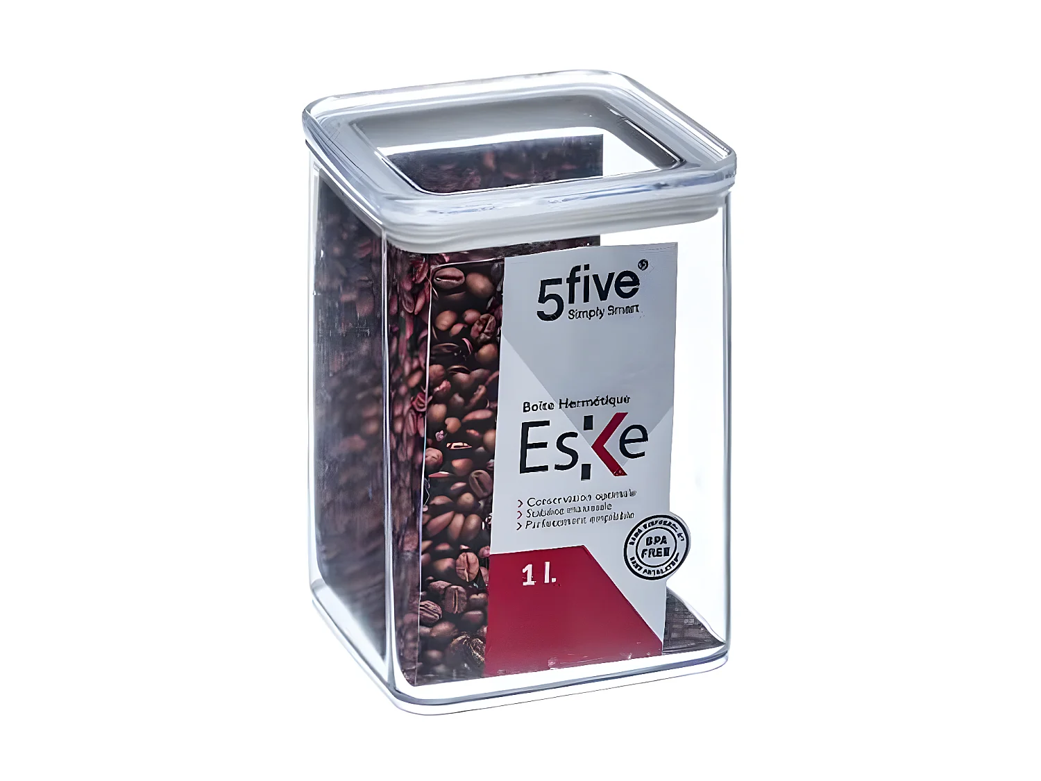 Boîte de Conservation Carrée "Eske" 1L Blanc