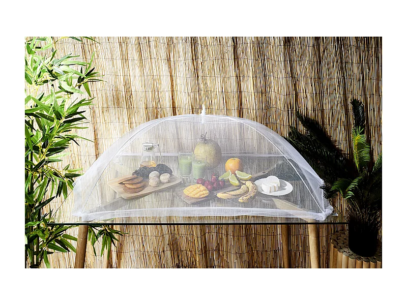Cloche Moustiquaire Retractable 120x65cm Blanc