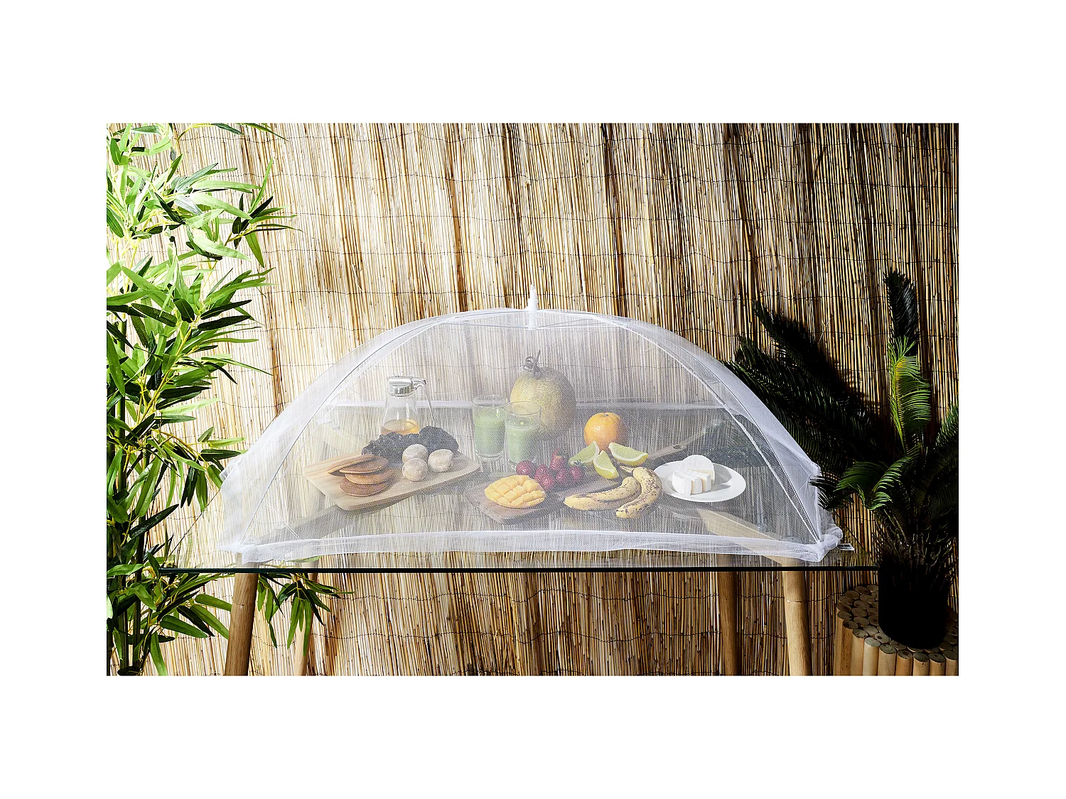 Cloche Moustiquaire Retractable 120x65cm Blanc