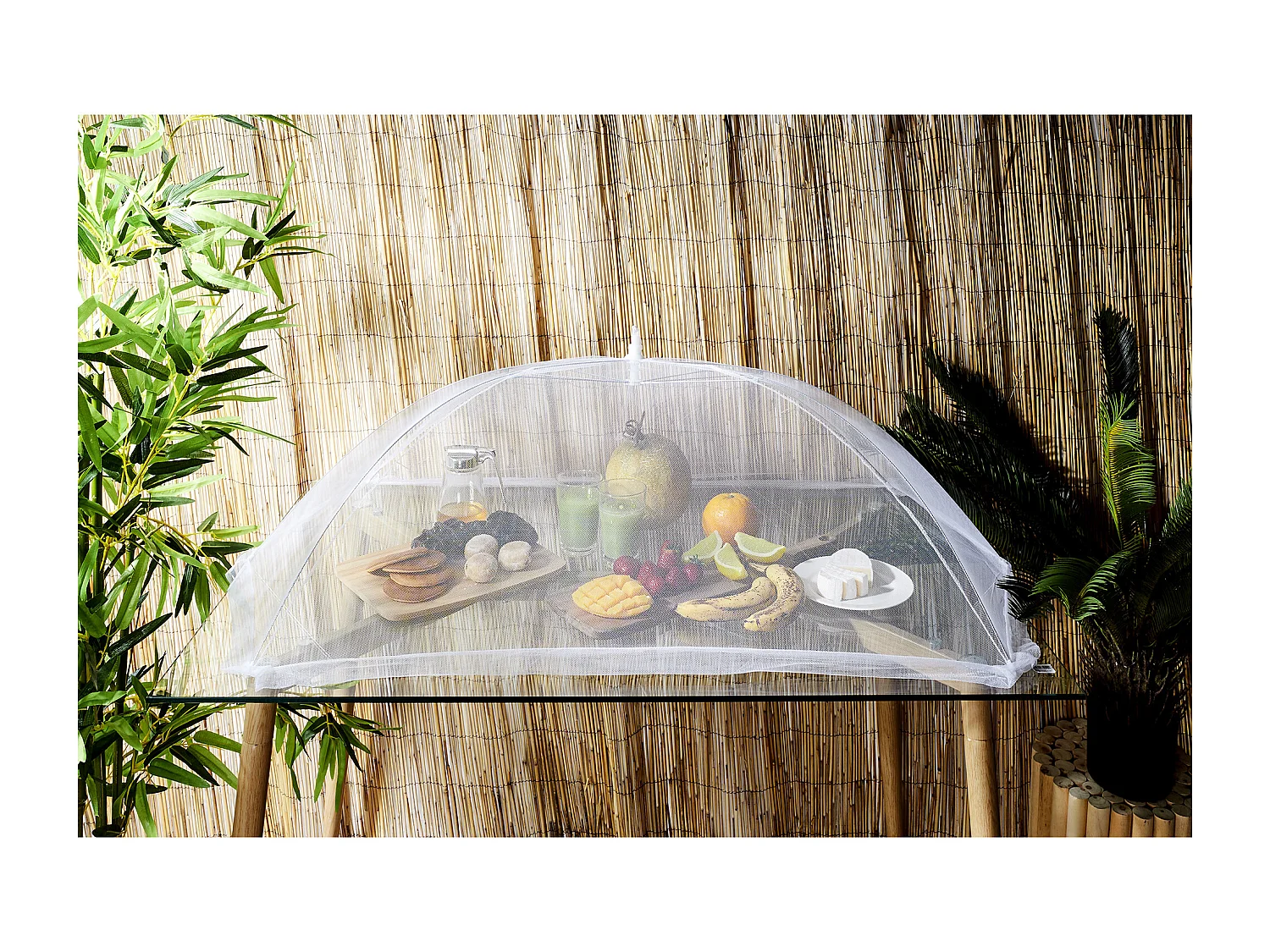 Cloche Moustiquaire Retractable 120x65cm Blanc