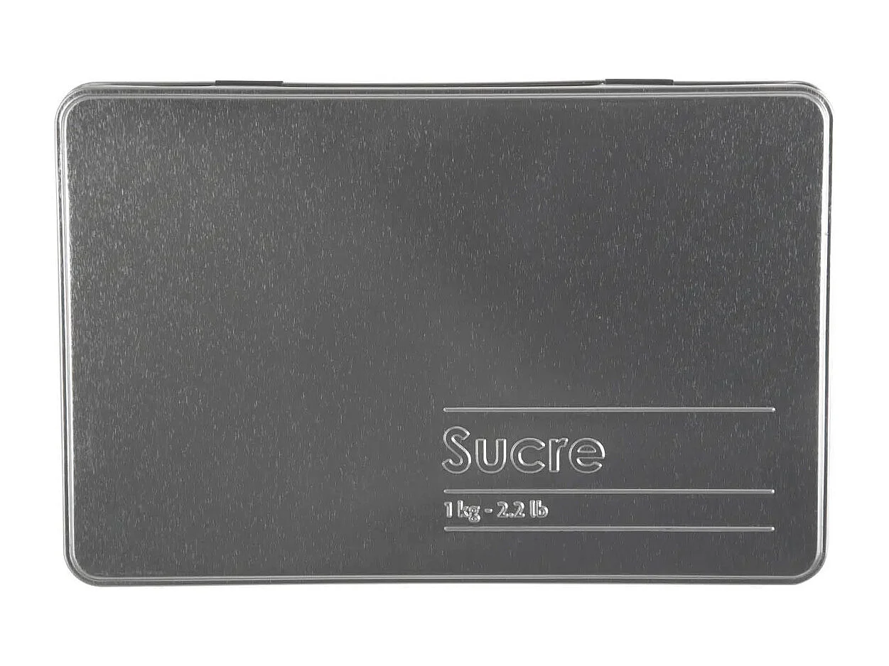 Boîte à Sucre en Morceaux "Relief II" 20cm Noir