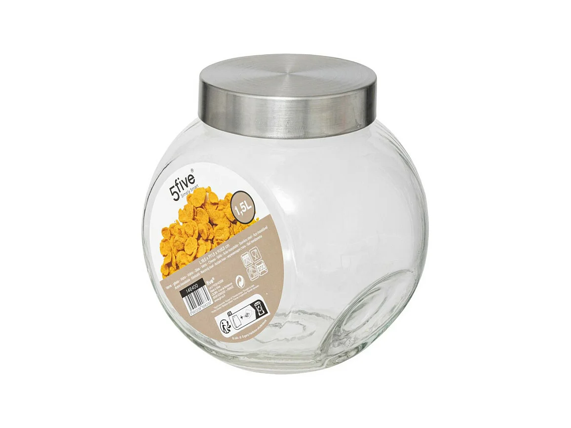 Bocal en Verre "Bonbons" 1,5L Transparent