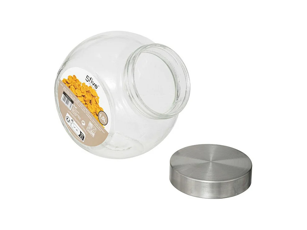 Bocal en Verre "Bonbons" 1,5L Transparent