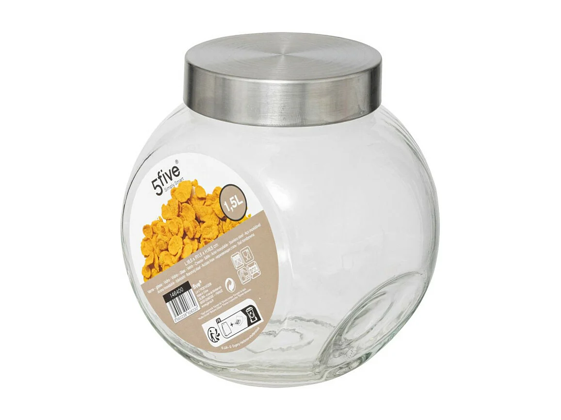 Bocal en Verre "Bonbons" 1,5L Transparent