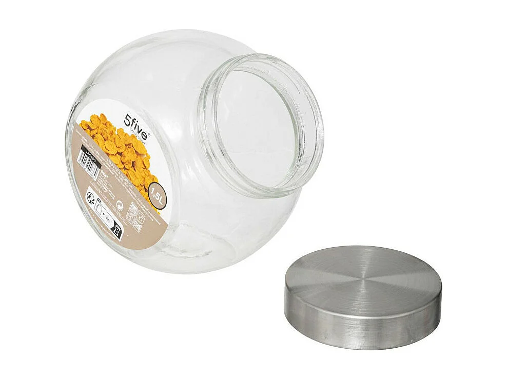 Bocal en Verre "Bonbons" 1,5L Transparent