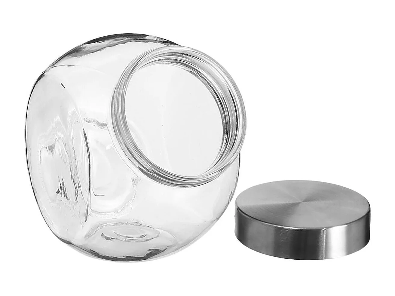 Bocal en Verre "Bonbons" 1,5L Transparent