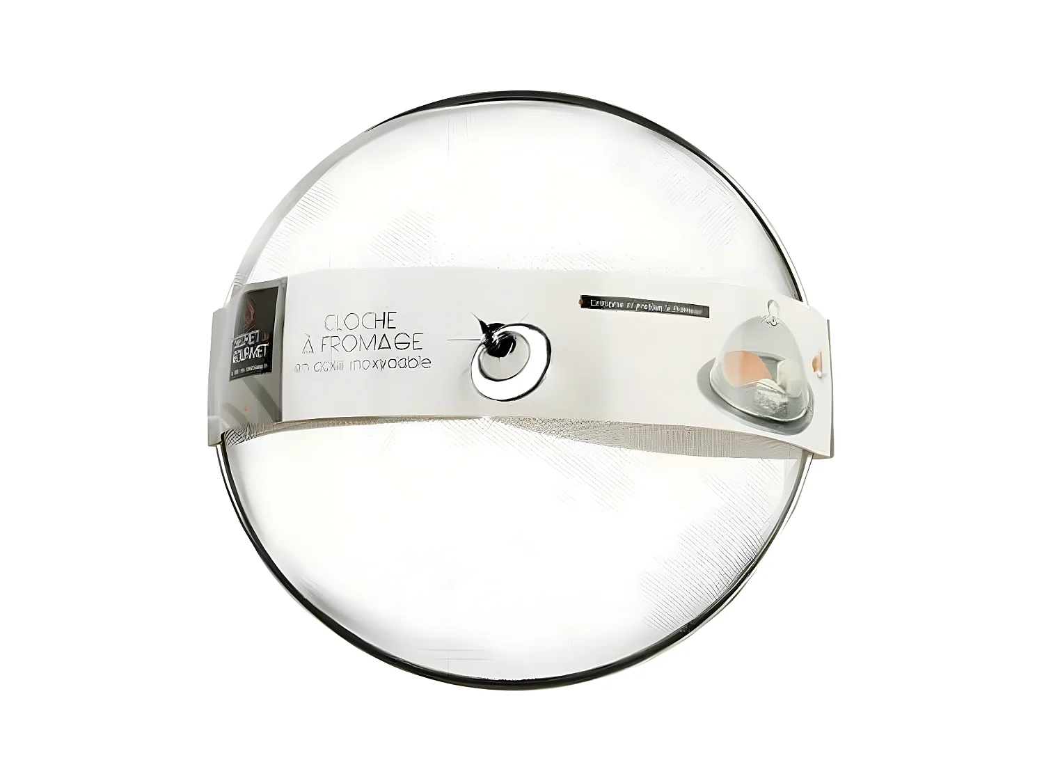 Cloche à Fromage "Inox" 30cm Argent