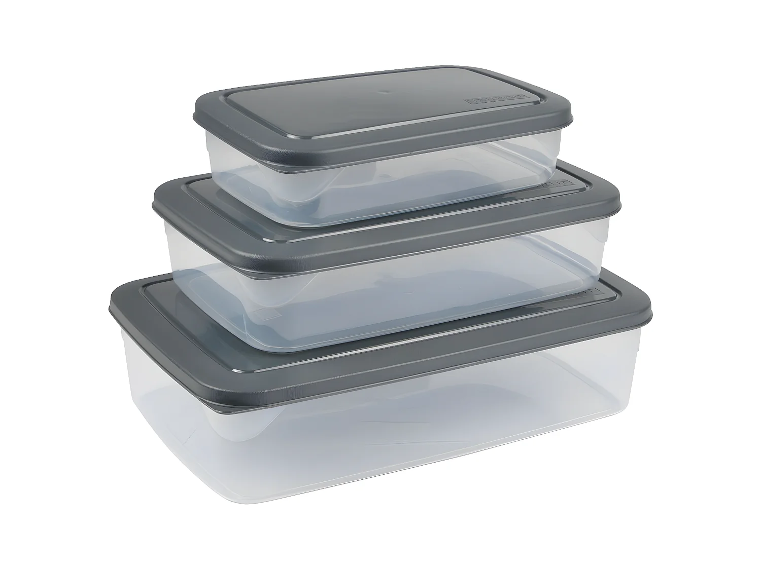 Lot de 3 Boîtes de Conservation "Merle" 3L Anthracite