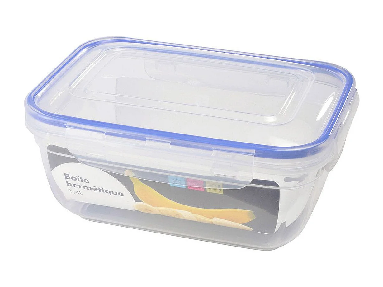Boîte de Conservation "Hermétique" 1,4L Bleu