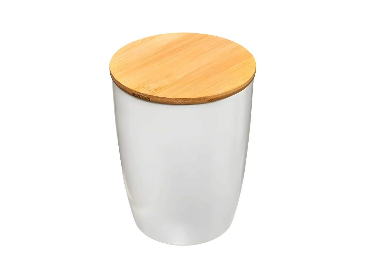 Bocal de Conservation "Bambou" 1,5L Blanc & Naturel