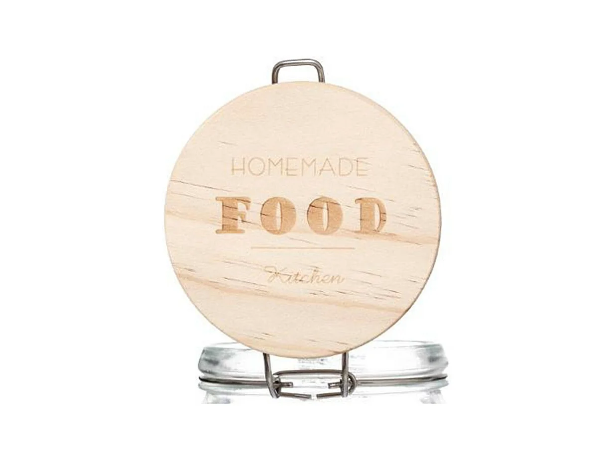 Bocal en Verre "Wording" 1,5L Transparent