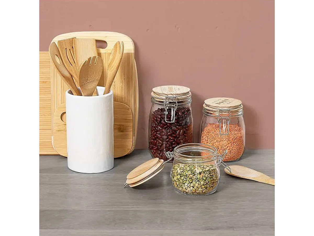 Bocal en Verre "Wording" 1,5L Transparent