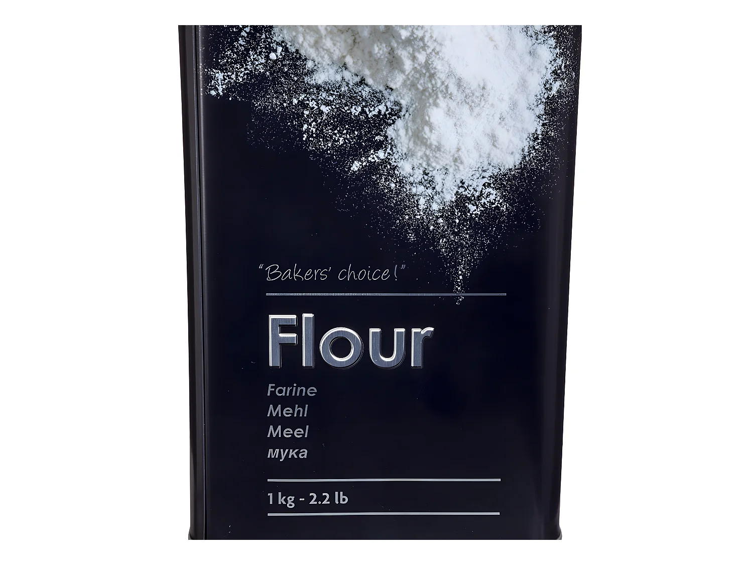 Boîte à Farine "Relief II" 18cm Noir