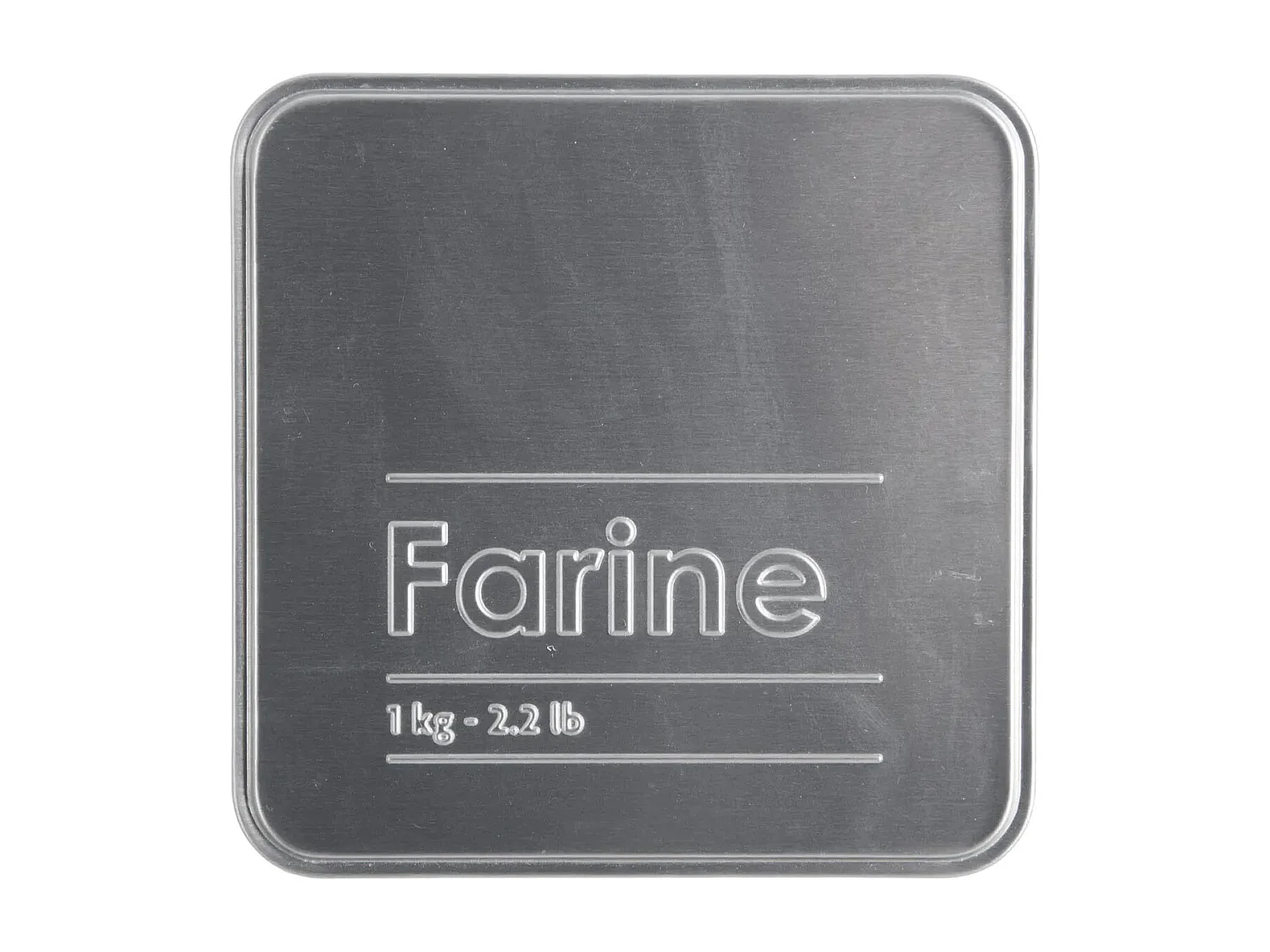 Boîte à Farine "Relief II" 18cm Noir