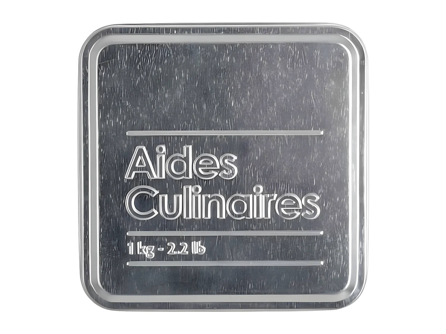 Contenitore da cucina per dado da brodo in ferro Nero 1kg 8,8x8,8x h7 cm