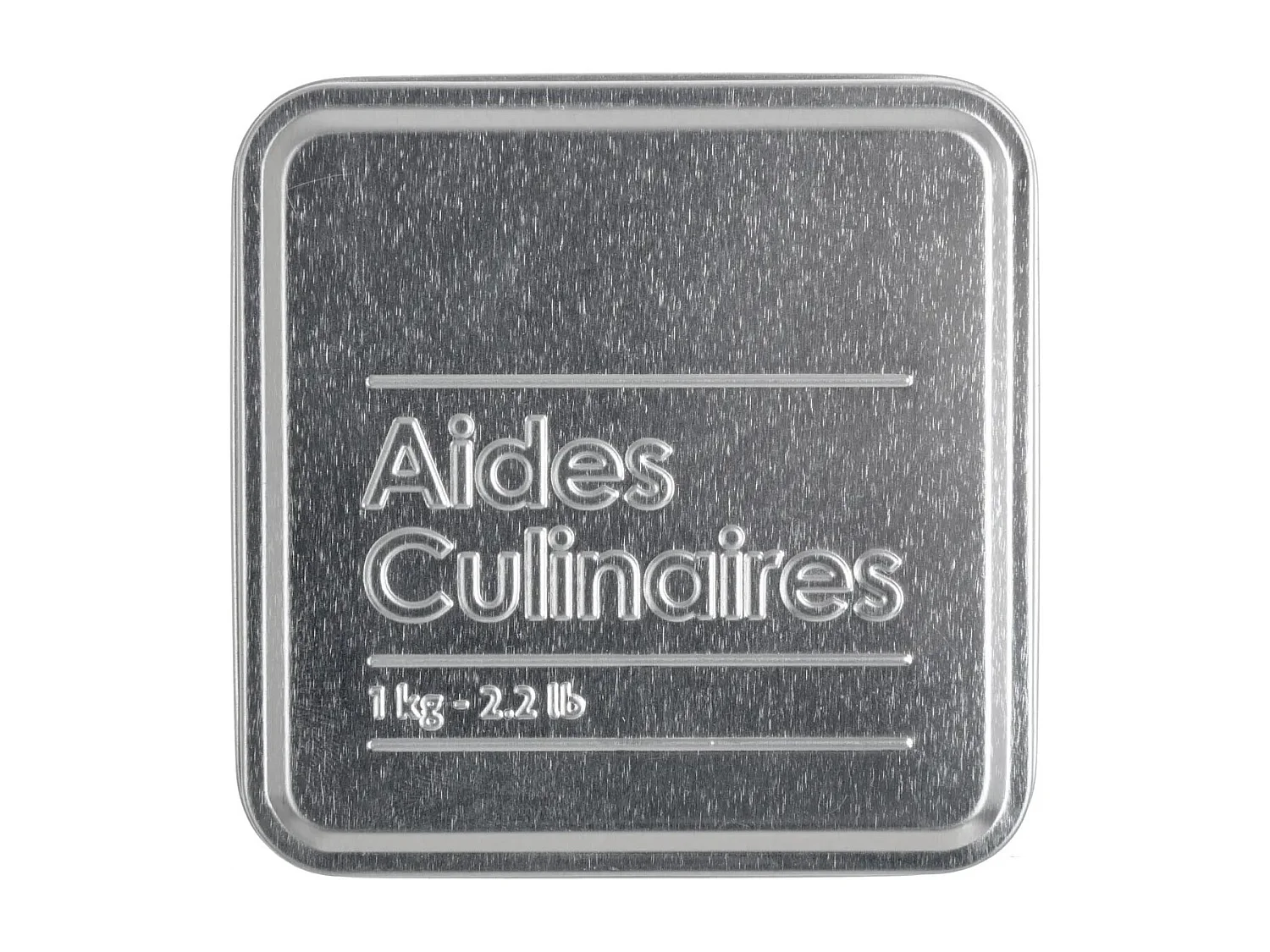 Contenitore da cucina per dado da brodo in ferro Nero 1kg 8,8x8,8x h7 cm