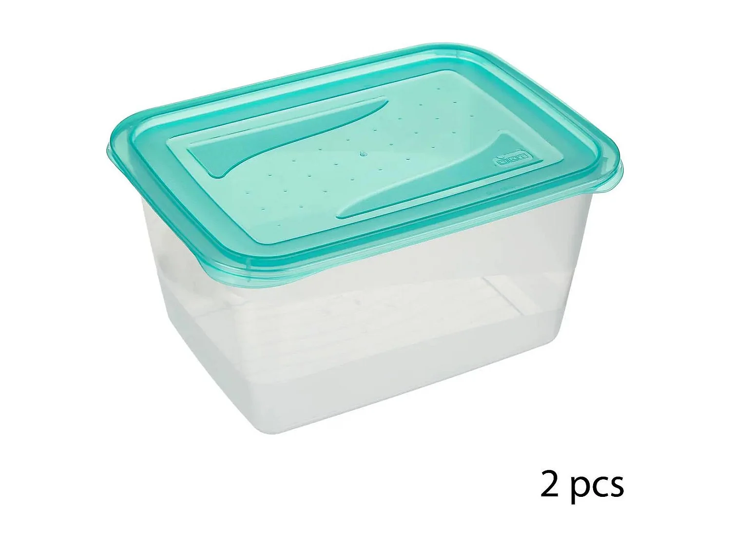 Lot de 2 Boîtes de Conservation "Fresh & Freeze" 2L Bleu