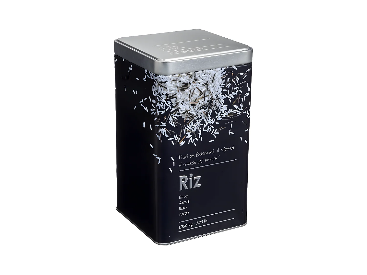 Boîte à Riz "Relief II" 18cm Noir
