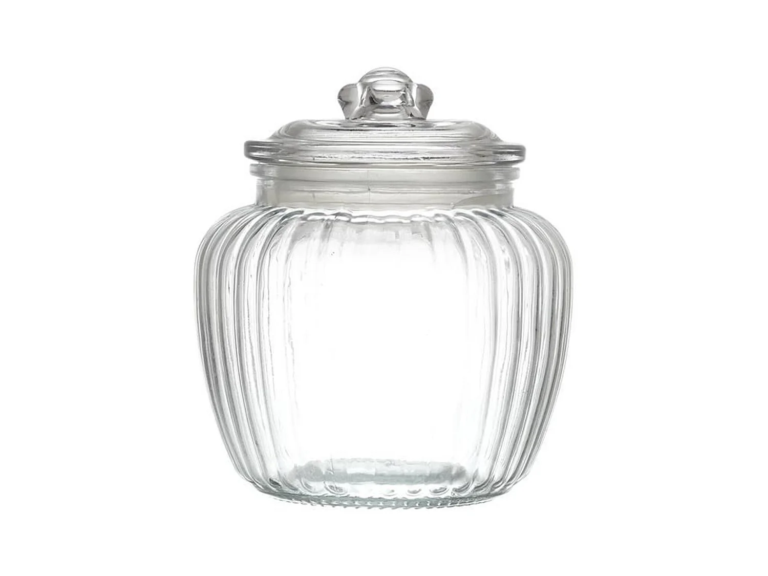 Bocal à Biscuits Rond "Verre" 60cl Transparent