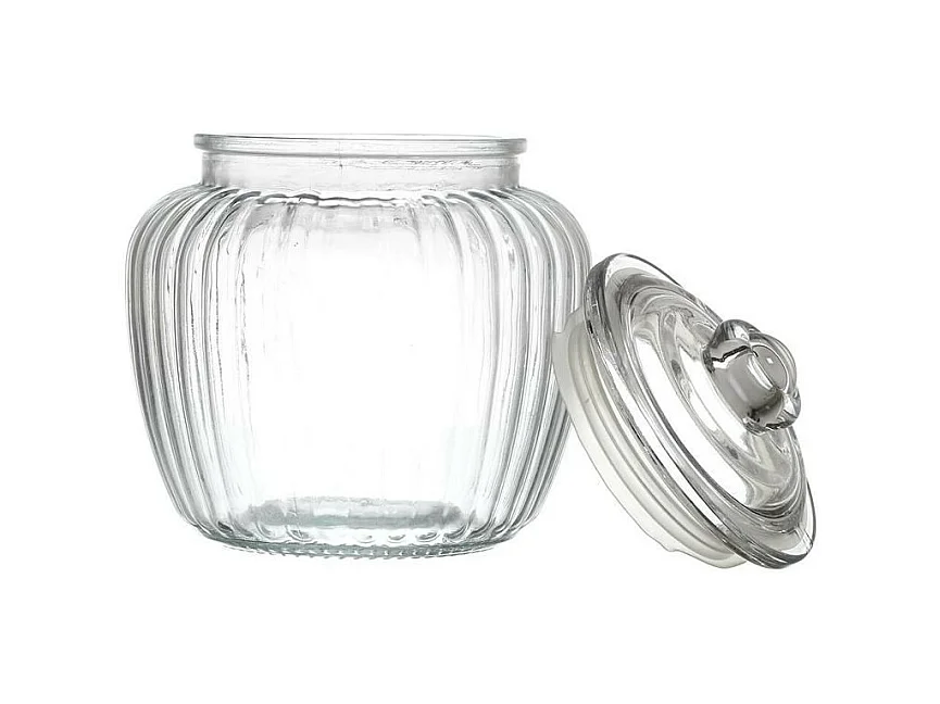 Bocal à Biscuits Rond "Verre" 60cl Transparent