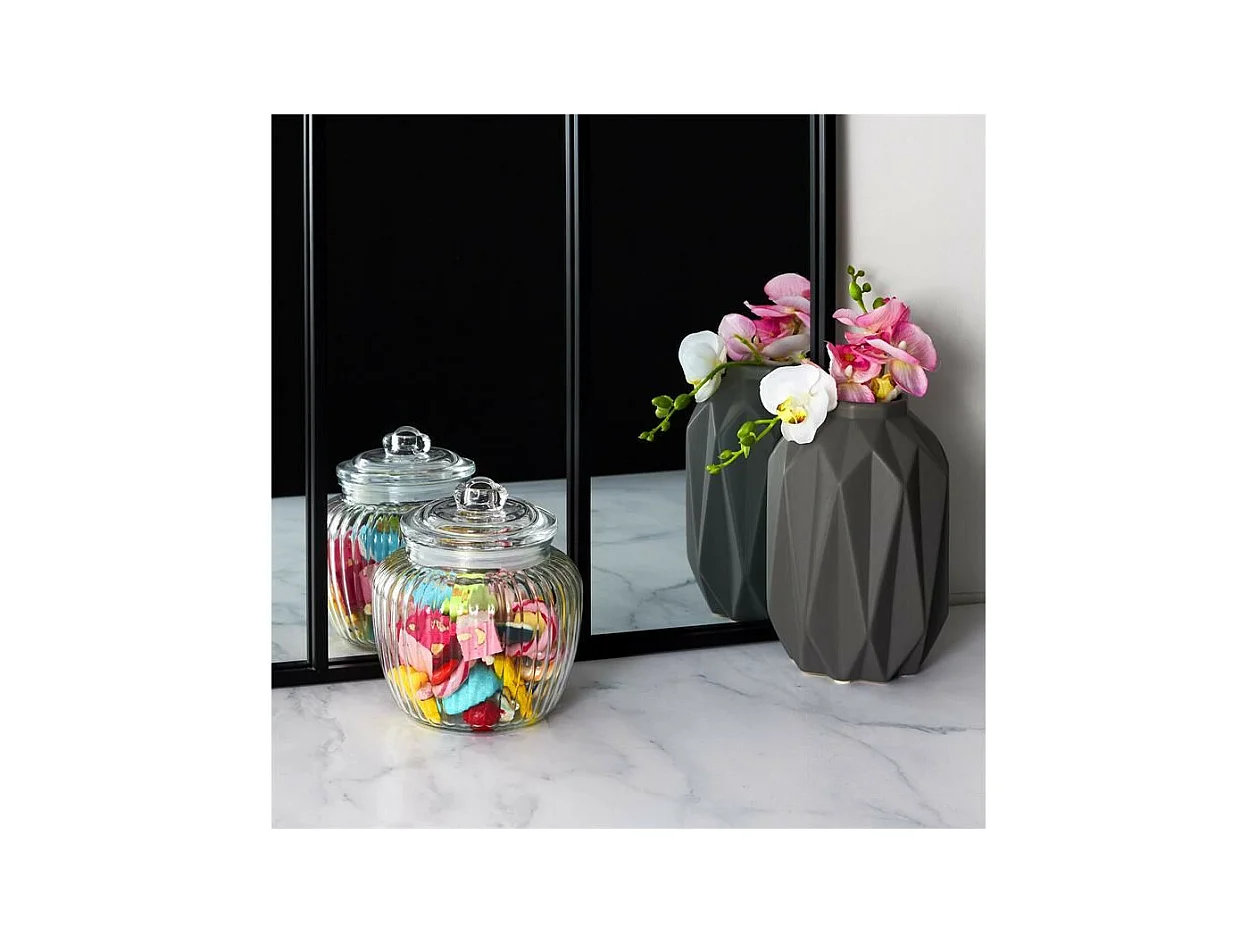 Bocal à Biscuits Rond "Verre" 60cl Transparent