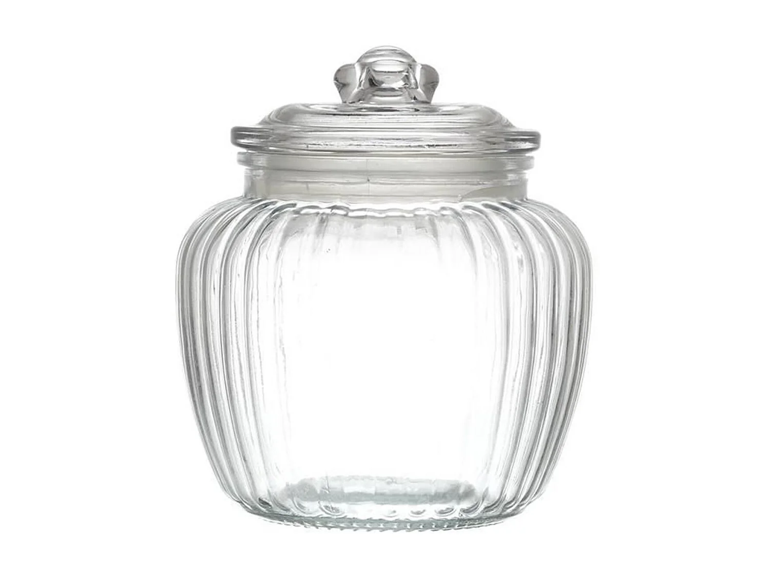 Bocal à Biscuits Rond "Verre" 60cl Transparent