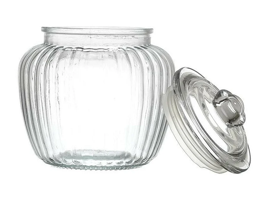Bocal à Biscuits Rond "Verre" 60cl Transparent