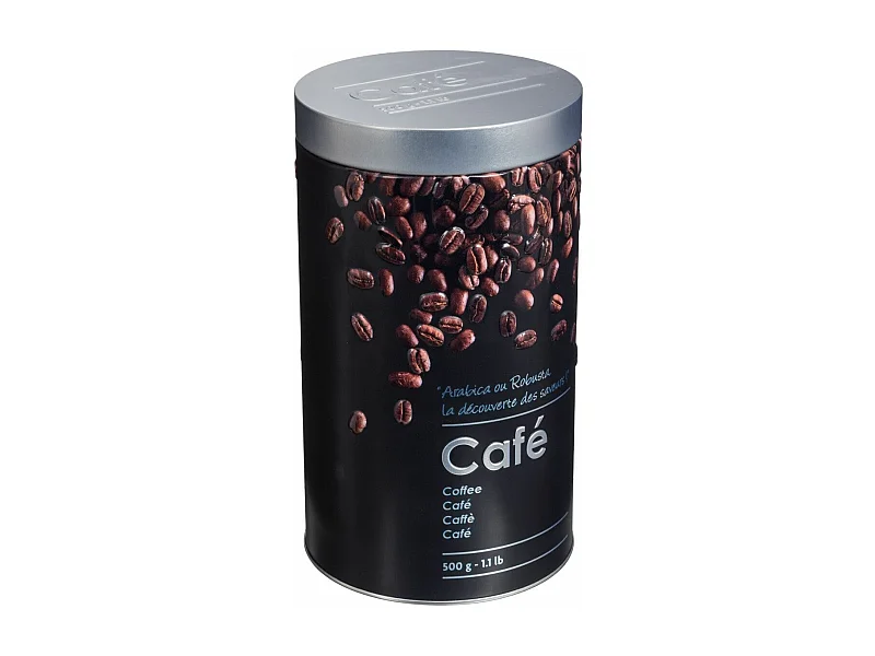 Boîte à Café "Relief II" 19cm Noir