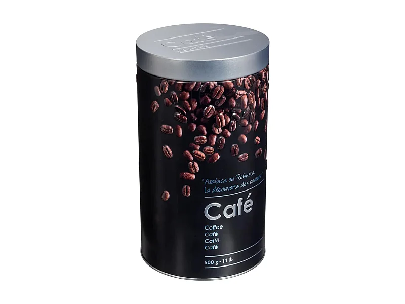 Boîte à Café "Relief II" 19cm Noir