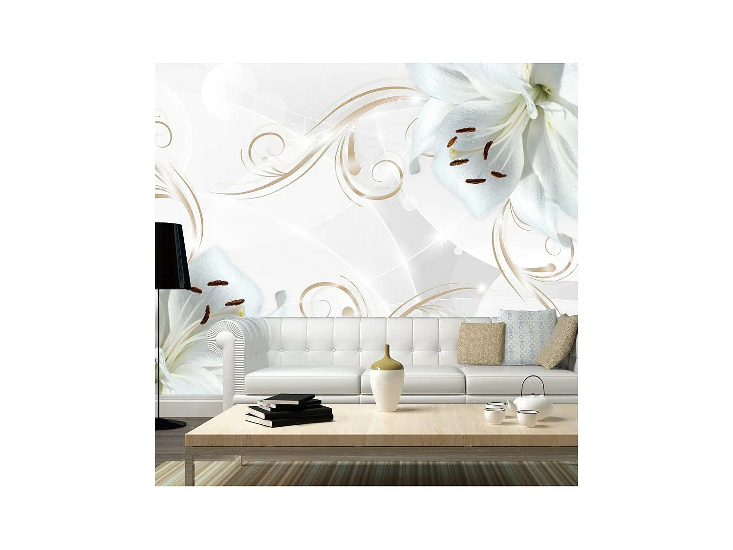 Papier Peint "White Dancers" 175 x 250 cm