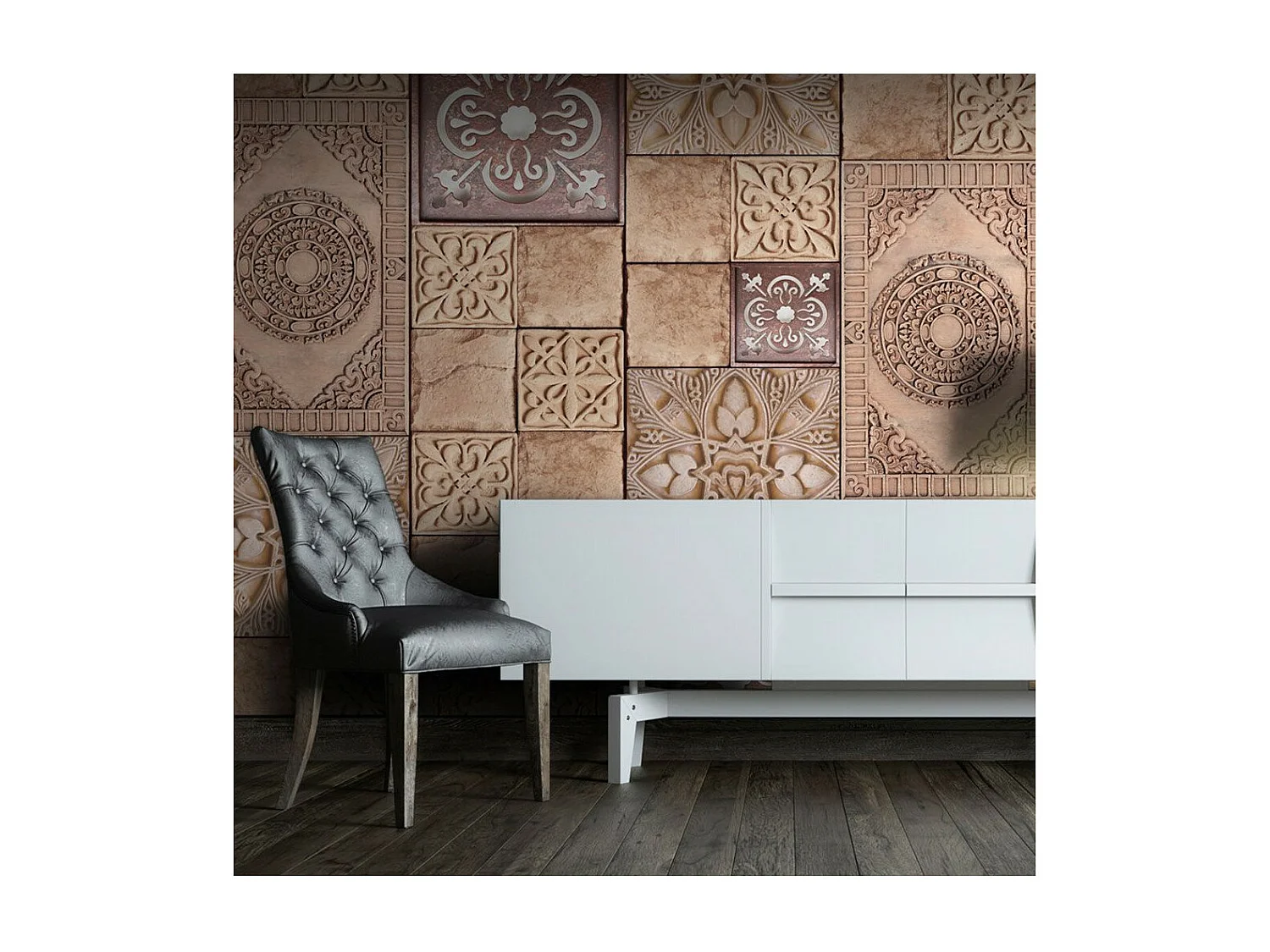 Papier Peint "Motifs en Pierre" 50x1000cm