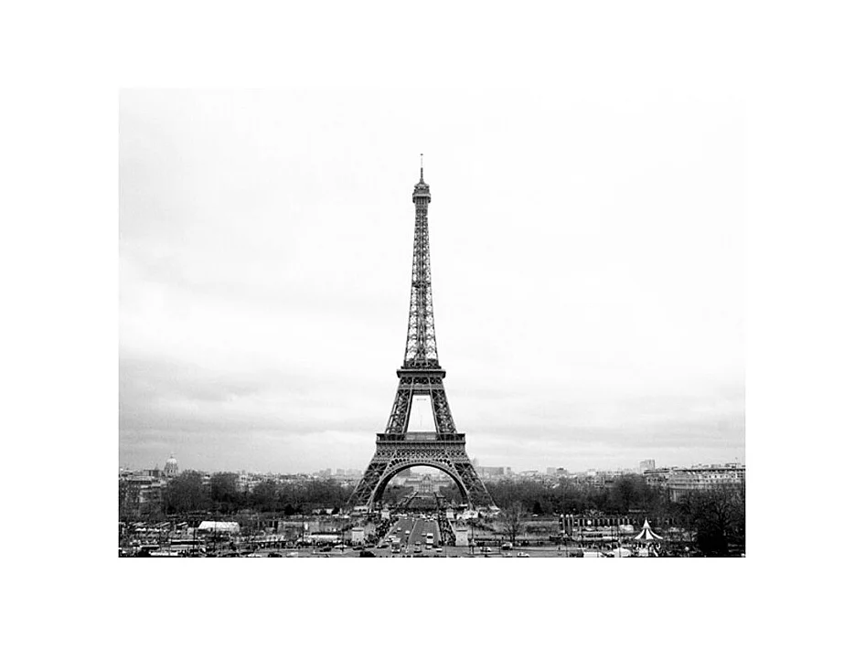 Papier Peint "Paris : Photographie en Noir & Blanc" 154 x 200 cm
