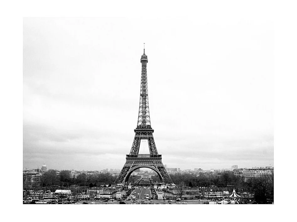 Papier Peint "Paris : Photographie en Noir & Blanc" 154 x 200 cm