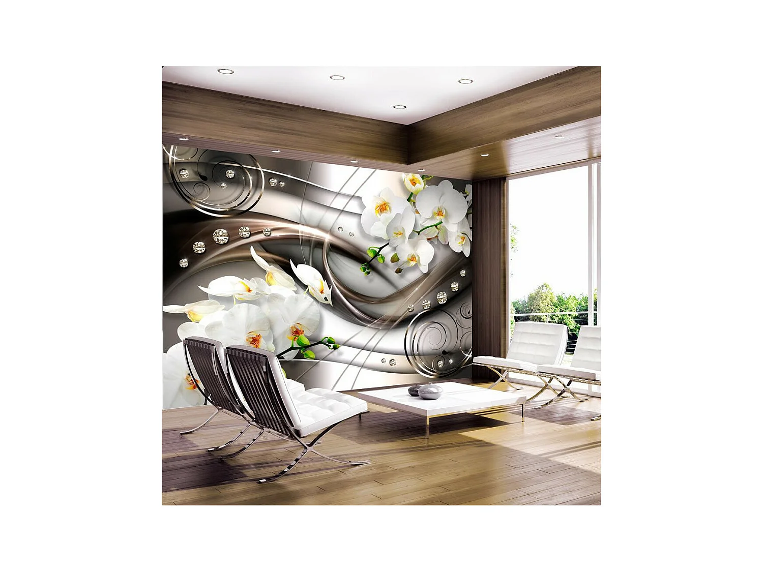 Papier Peint "Breeze & Orchid" 175 x 250 cm