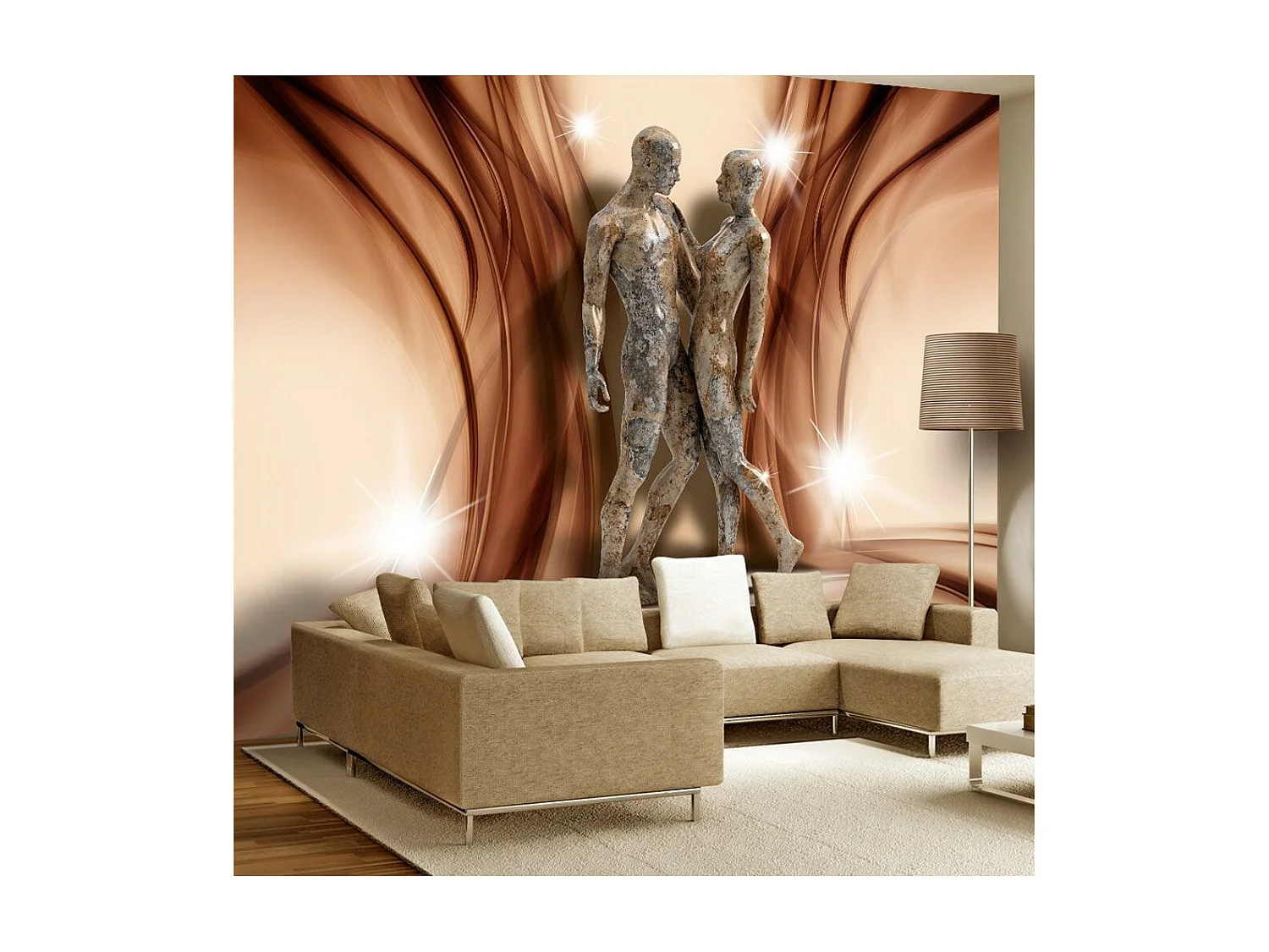 Papier Peint "Stone Couple" 210 x 300 cm