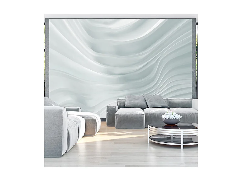 Papier Peint "Waving White" 210 x 300 cm