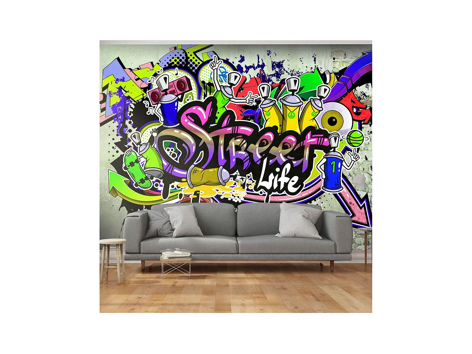 Papier Peint "Colourful Cooperation" 245 x 350 cm