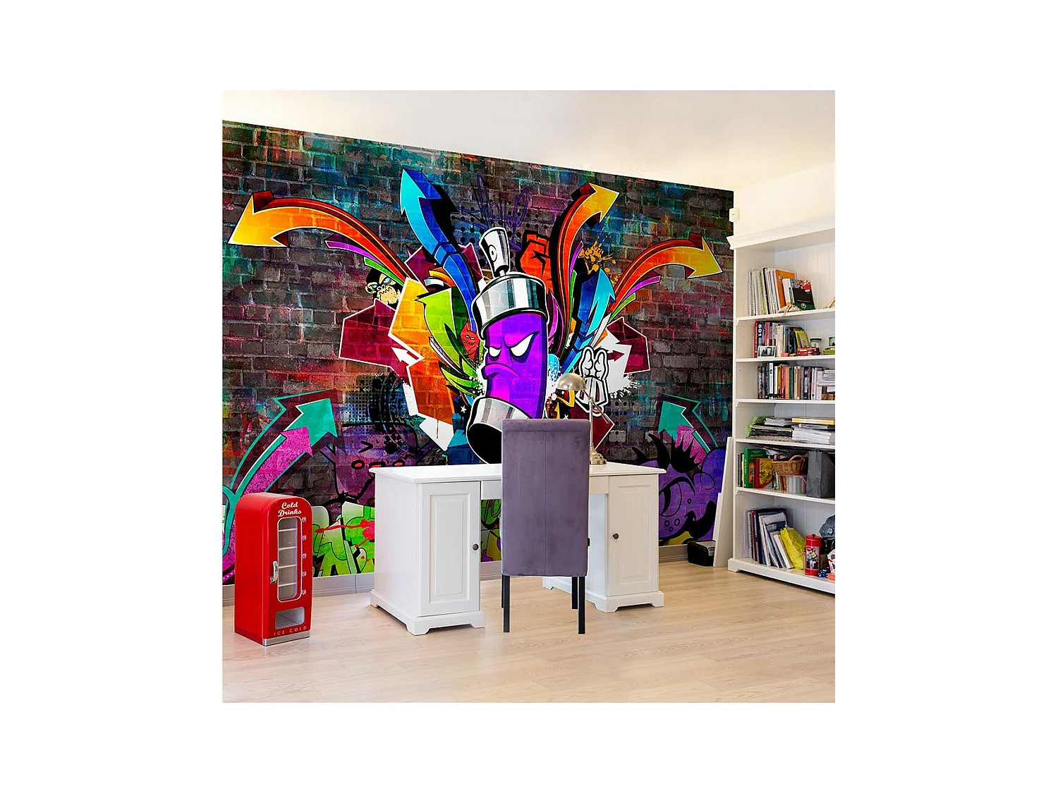 Papier Peint "Graffiti : Colourful Attack" 280 x 400 cm