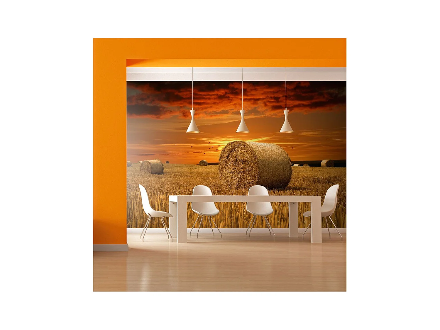 Papier Peint "Champs Dorés" 270 x 350 cm