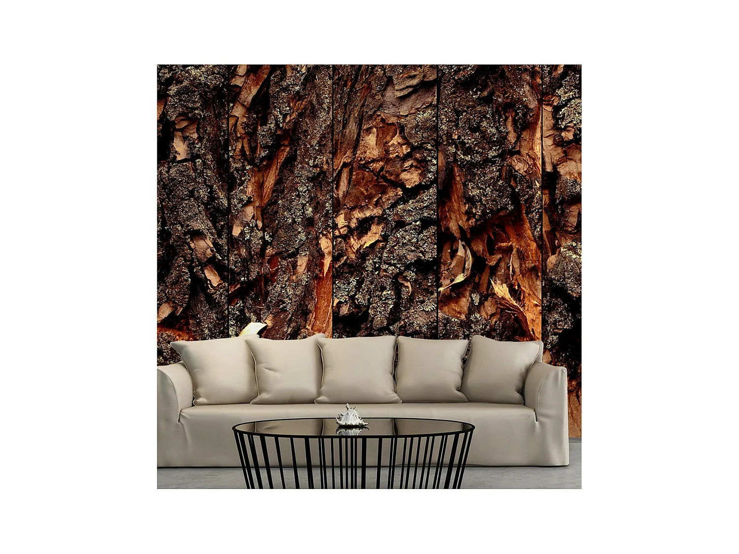 Papier Peint "Time Carved in the Tree" 50x1000cm