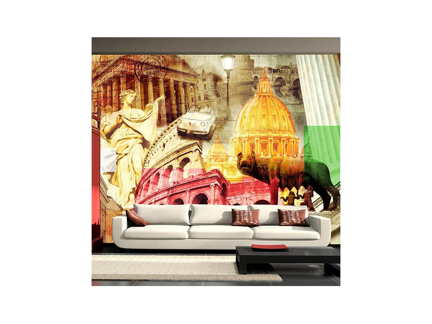 Papier Peint "Rome Collage" 105 x 150 cm