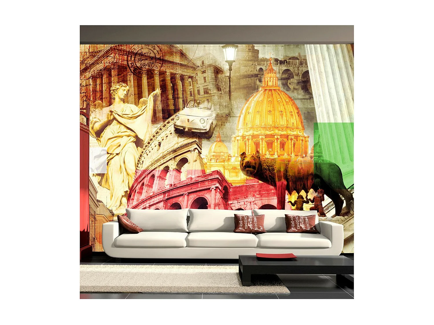 Papier Peint "Rome Collage" 105 x 150 cm