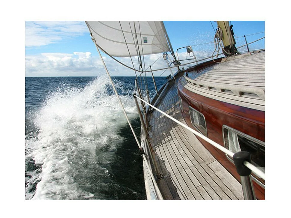 Papier Peint "Croisière en Bateau dans la Mer Ahoj!" 154 x 200 cm