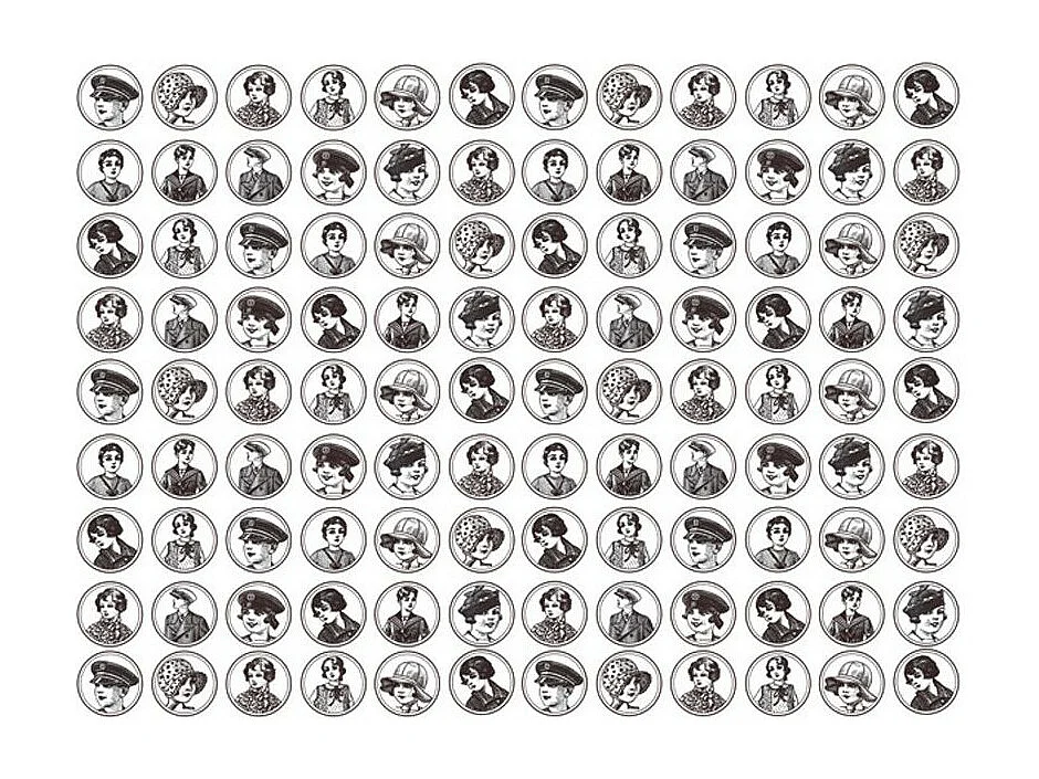 Papier Peint "Années Folles 20 & 30" 154 x 200 cm