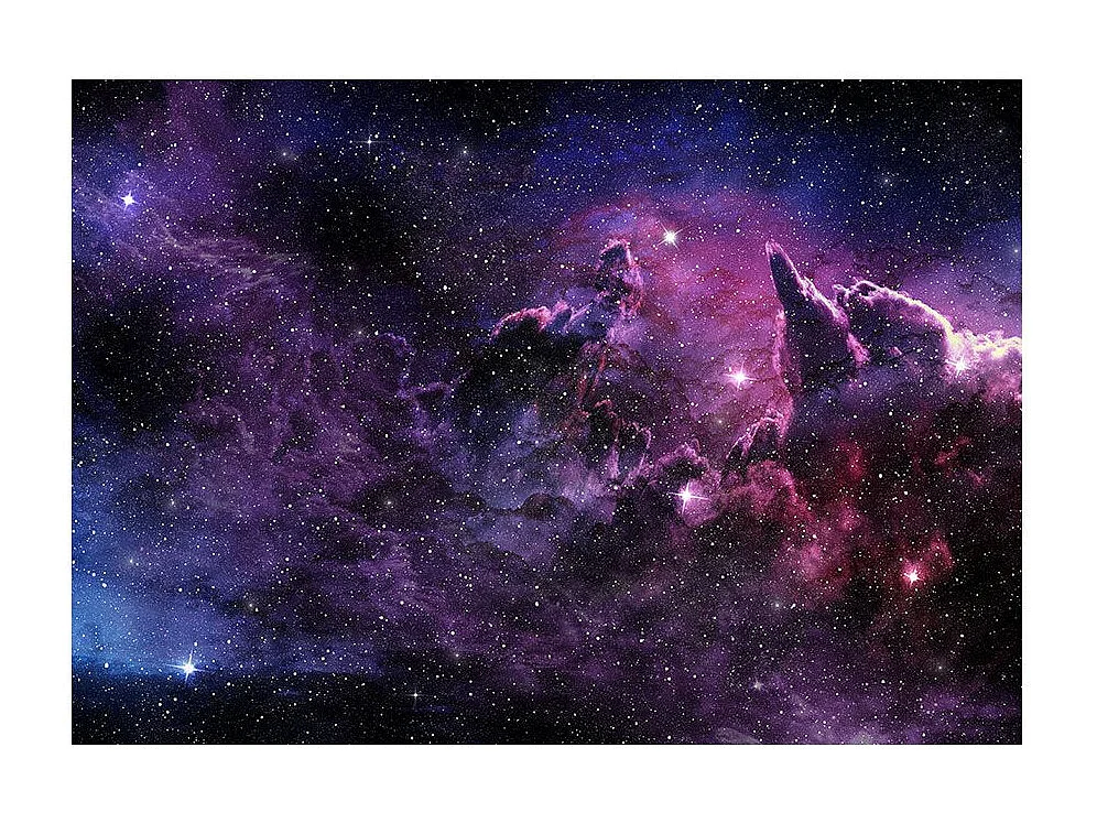 Papier Peint "Purple Nebula" 140 x 200 cm