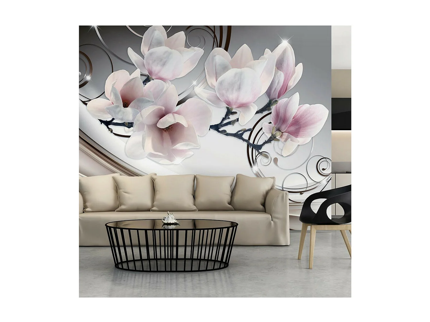 Papier Peint "Belle Magnolia" 105 x 150 cm