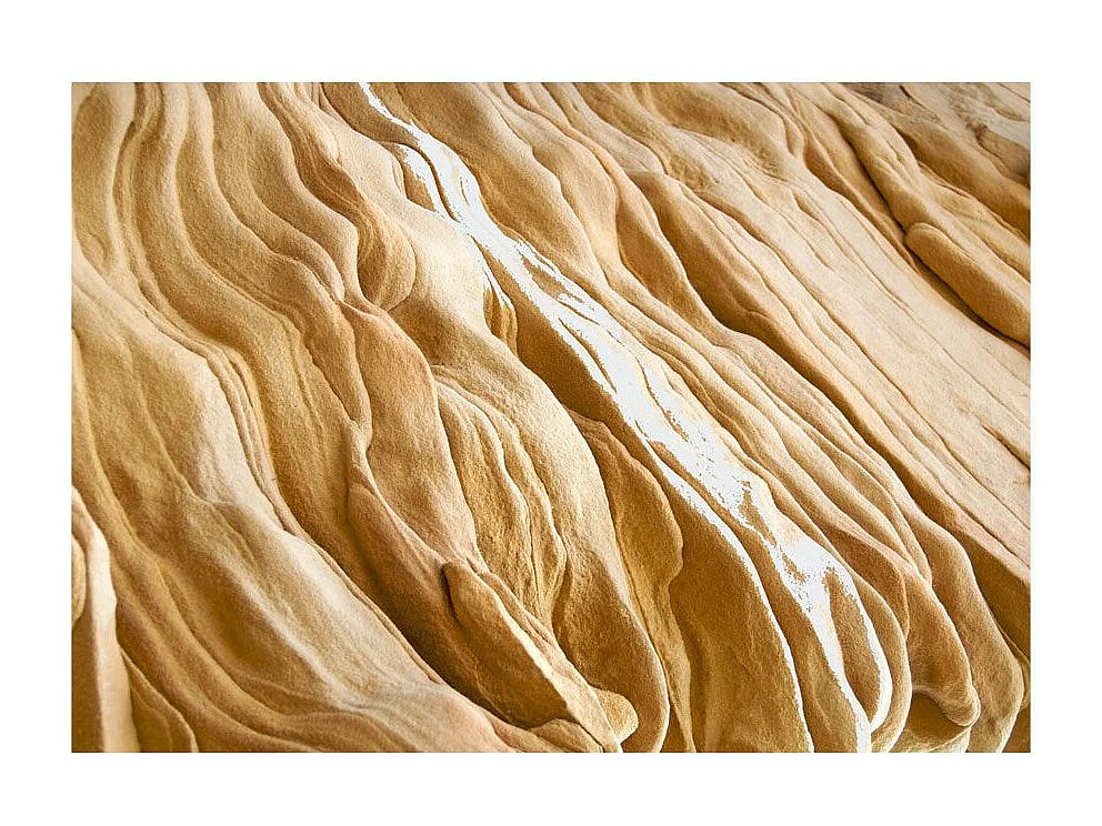 Papier Peint "Wavy Sandstone Forms" 193 x 250 cm