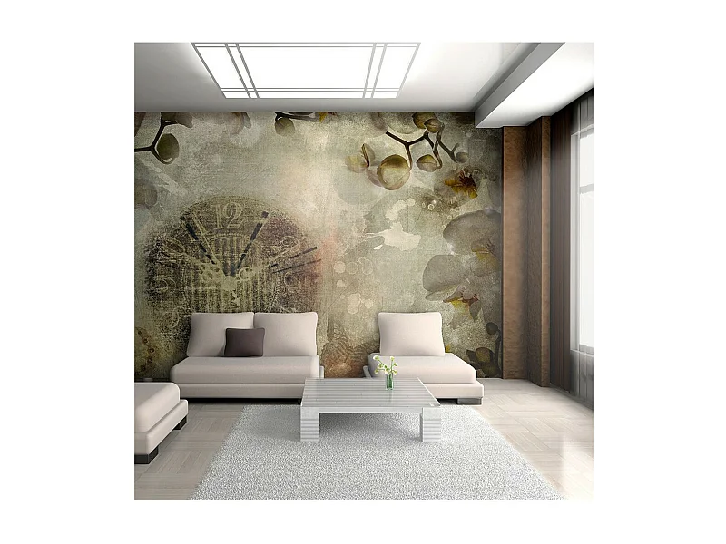 Papier Peint "Horloge Vintage" 270 x 350 cm